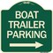 Signmission Boat Trailer Parking W/ Right Arrow Heavy-Gauge Aluminum Architectural Sign, 18" x 18", G-1818-24294 A-DES-G-1818-24294 - alternate 1